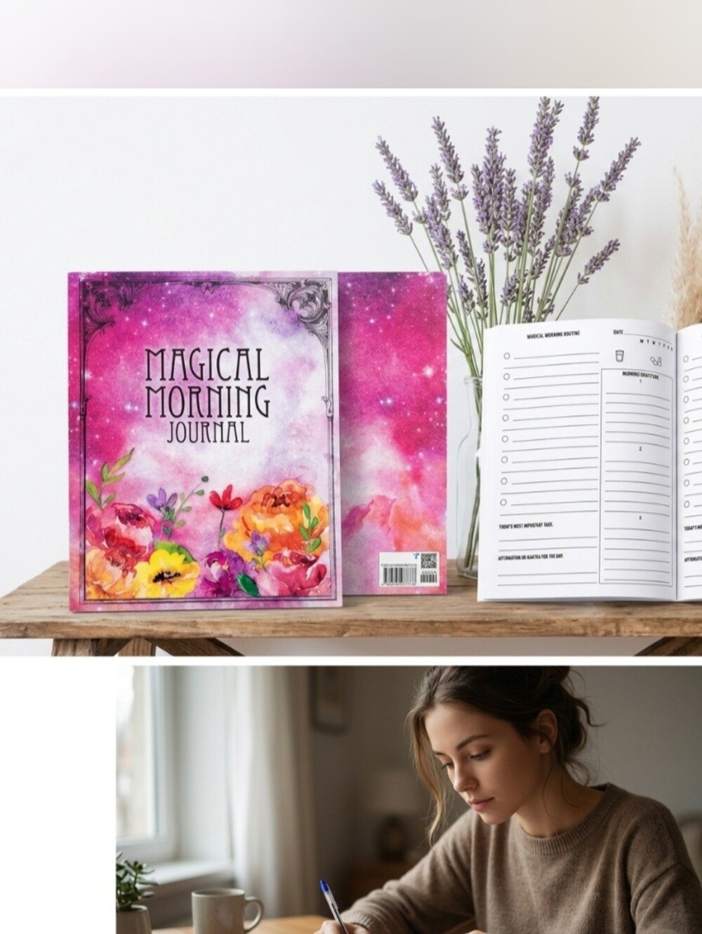 NWT Magical Morning Journal: Routine Builder & Habit Tracker Paperback Book